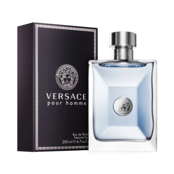 عطر ادکلن ورساچه پورهوم (ورساچه آبی) مردانه خنک و ملایم Versace Pour Homme درجه 1 سوئیس (پس کرایه)