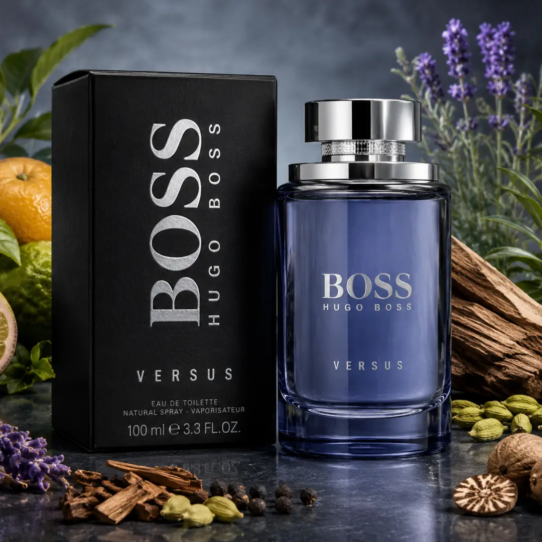 عطر ادکلن هوگو باس ورسوز مردانه خنک و تلخ - Hugo Boss Versus درجه 1 سوئیس (پس کرایه)