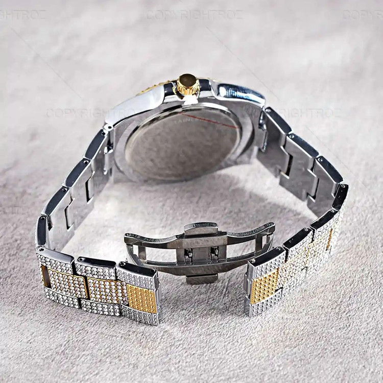 ساعت مچی عقربه ای مدل فول نگین استون کد Av-Ro-4