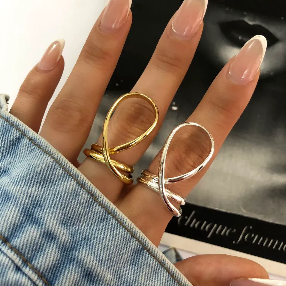 انگشتر زنانه پرطرفدار طرح بادکنکی رنگ طلایی و نقره ای آبکاری نقره رنگ ثابت فری سایز Freesize کد zsm (پس کرایه)