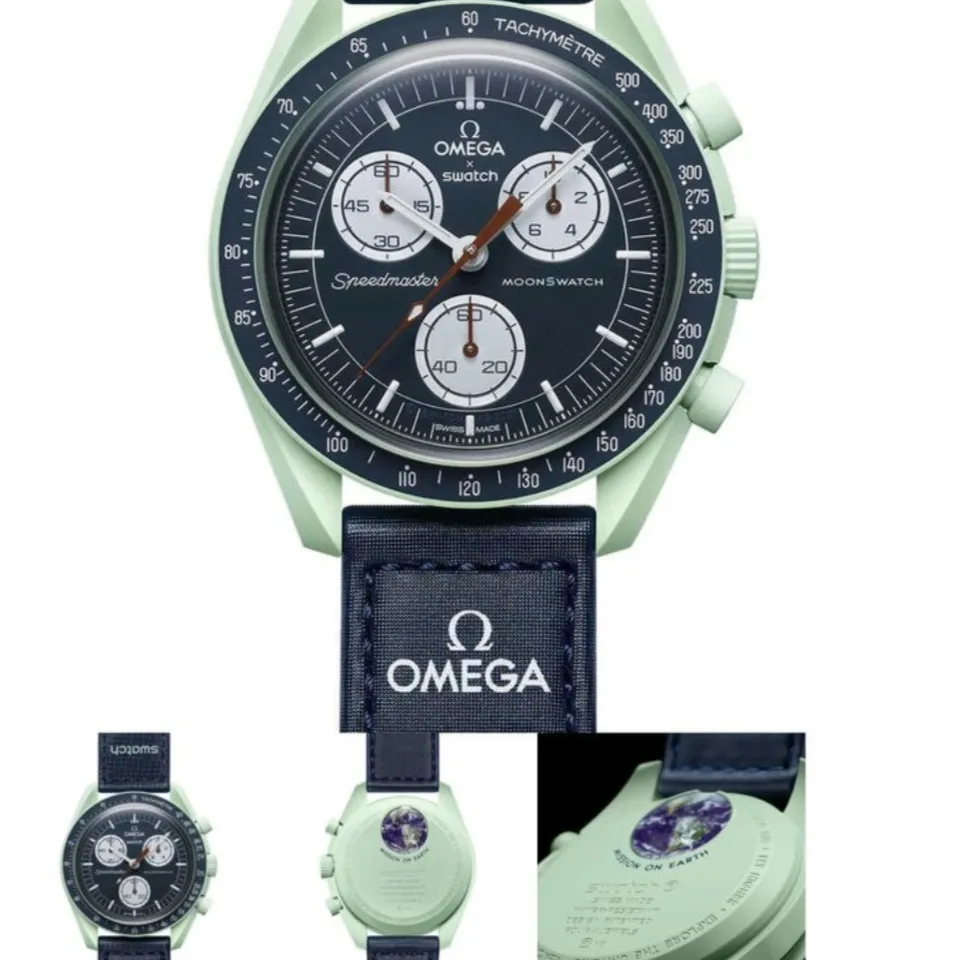 ساعت OMEGA swatch کورنوگراف در تنوع رنگ فری سایز Freesize رنگ ثابت کد zmp (پس کرایه)