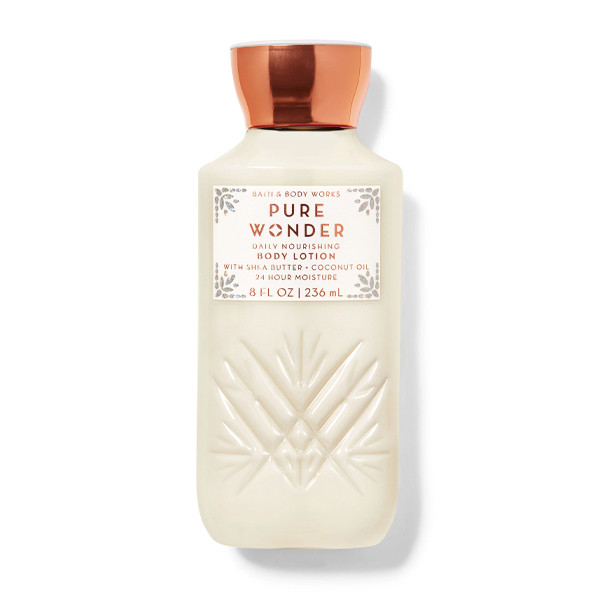 لوسیون بدن بس اند بادی ورکز مدل Pure Wonder حجم 236 میلیلیتر، ضد خشکی، حاوی ویتامین E، مناسب انواع پوست