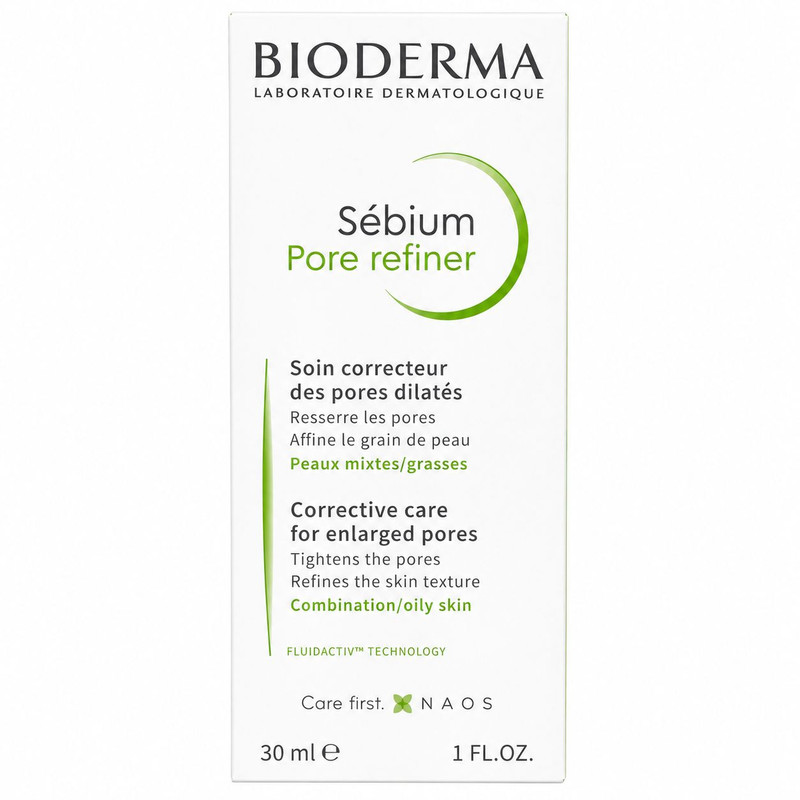 کرم کوچک کننده منافذ باز پوست بایودرما مدل Sébium Pore Refiner مناسب برای پوست چرب حجم 30 میلی لیتر