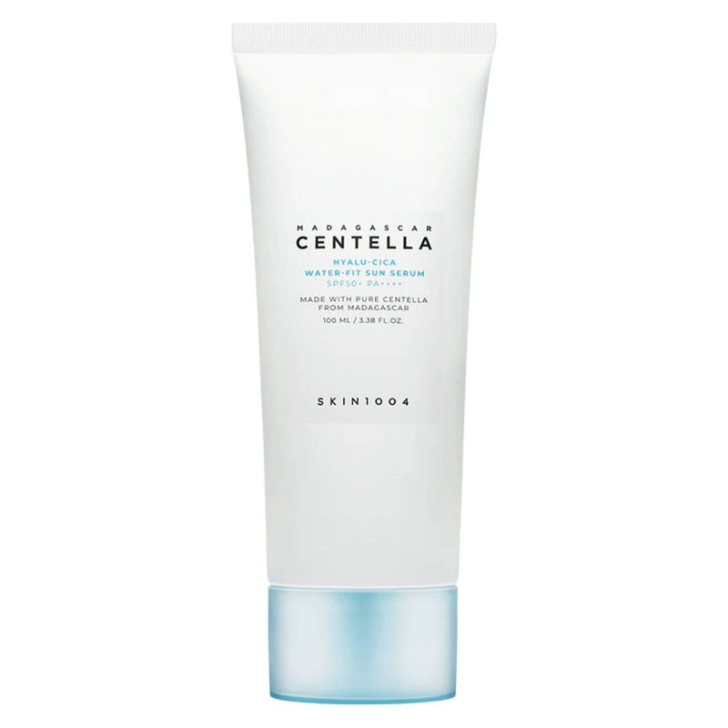 ژل ضد آفتاب بی‌رنگ اسکین 1004 SPF50 مدل Centella ‌محافظ UVA،UVB مناسب برای انواع پوست حجم 100 میلی لیتر