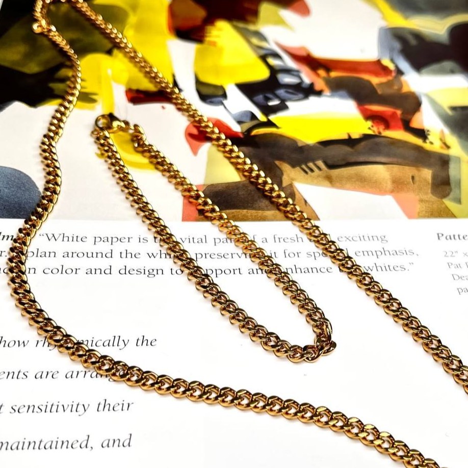 ست گردنبند و دستبند مردانه  مدل  کارتیر Cartier جنس استیل عیار 316 رنگ کاملا ثابت کد ztk (پس کرایه)