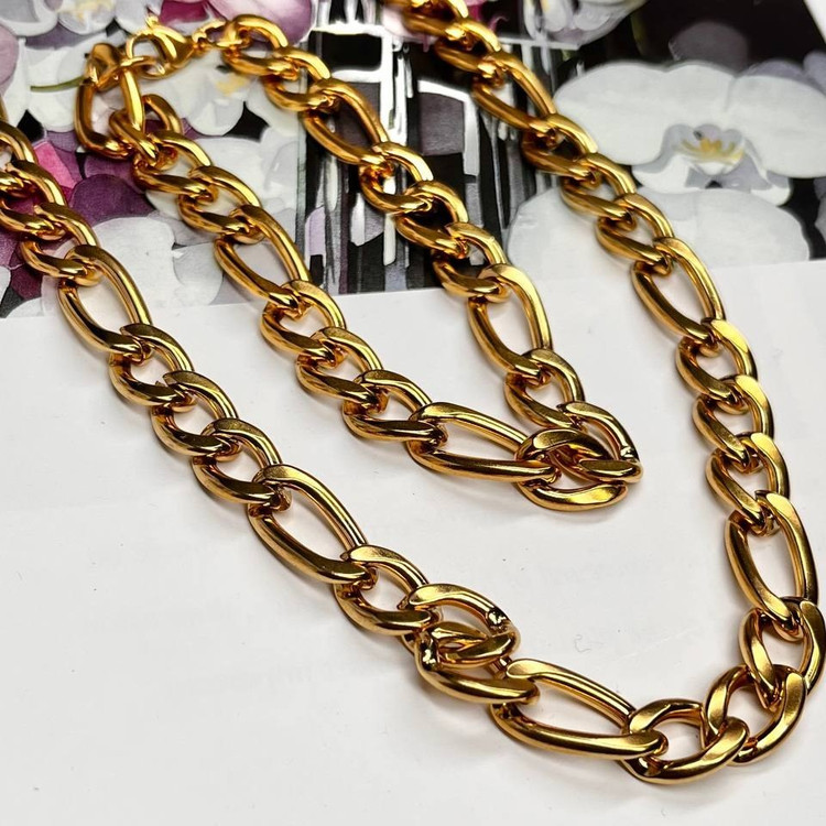 ست گردنبند و دستبند مردانه مدل کارتیر Cartier جنس استیل عیار 316 رنگ کاملا ثابت کد ztk (پس کرایه)