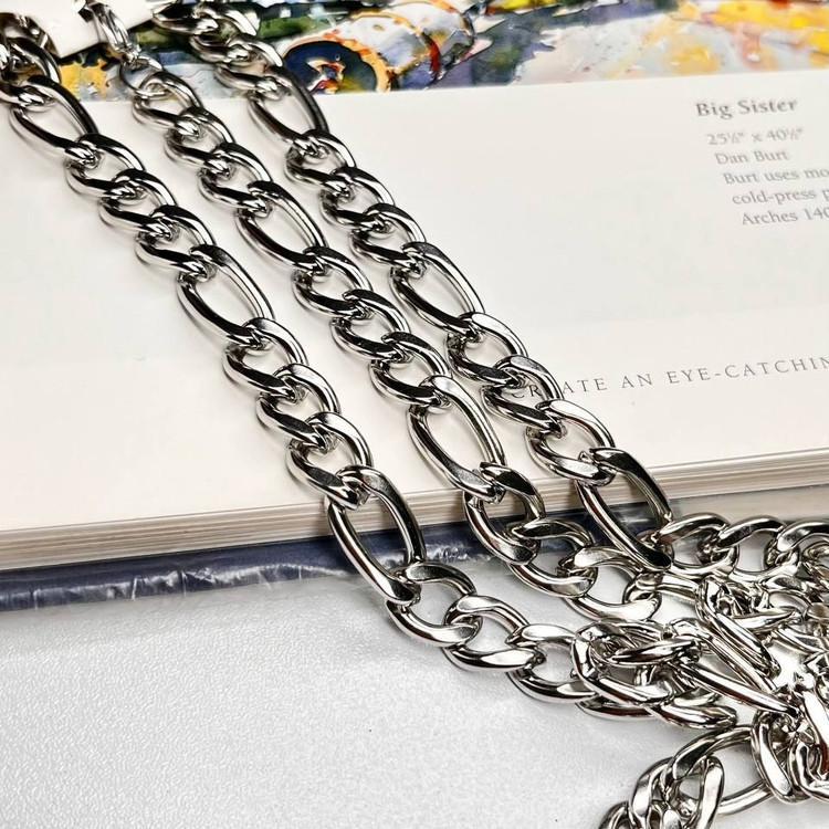 ست گردنبند و دستبند مردانه مدل کارتیر Cartier جنس استیل عیار 316 رنگ کاملا ثابت کد ztk (پس کرایه)