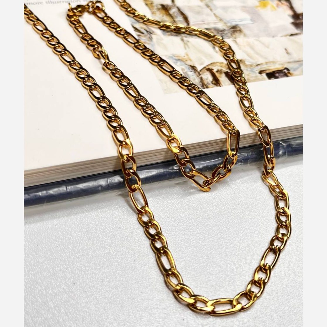 ست گردنبند و دستبند مردانه طرح کارتیر Cartier جنس  استیل عیار 316 رنگ کاملا ثابت کد ztk (پس کرایه)