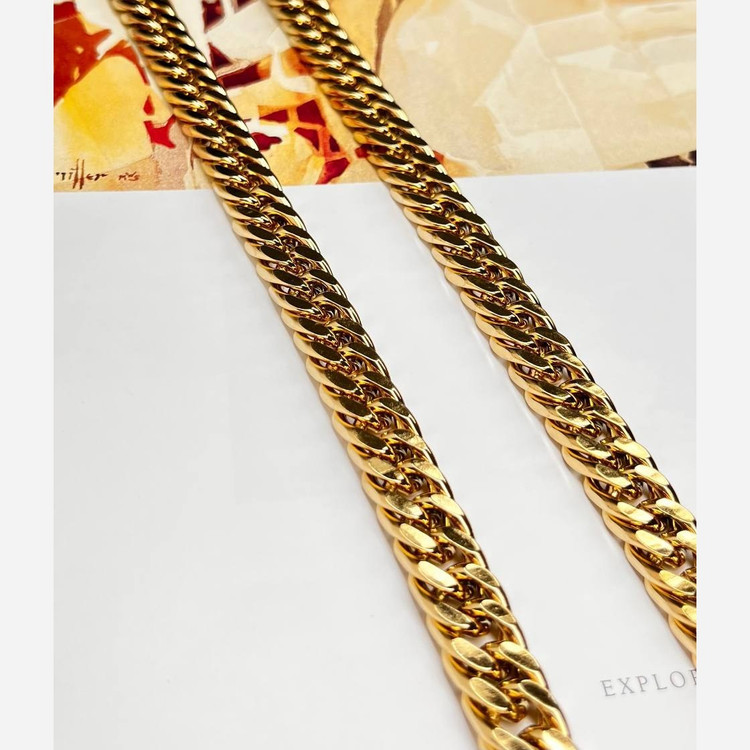 گردنبند مردانه مدل کارتیه Cartier جنس استیل عیار 316 رنگ ثابت کد ztk (پس کرایه)