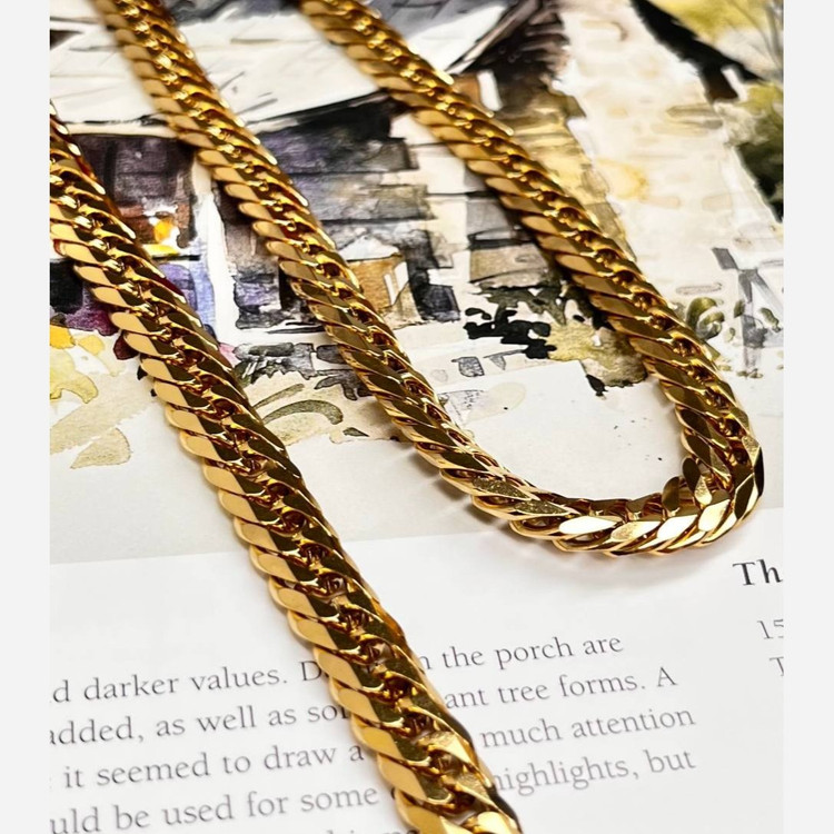 گردنبند مردانه مدل کارتیه Cartier جنس استیل عیار 316 رنگ ثابت کد ztk (پس کرایه)