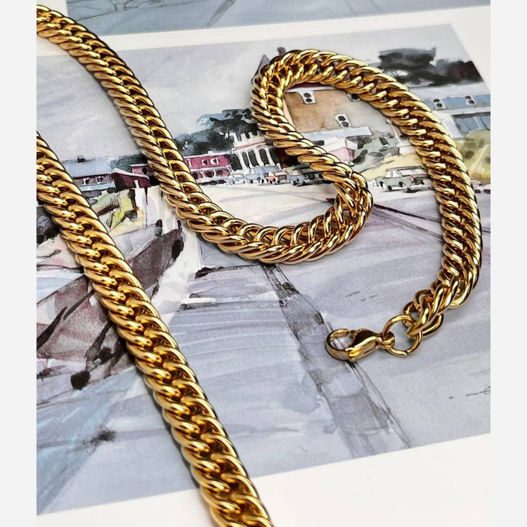 گردنبند مردانه مدل کارتیه Cartier جنس استیل عیار 316 رنگ ثابت کد ztk (پس کرایه)
