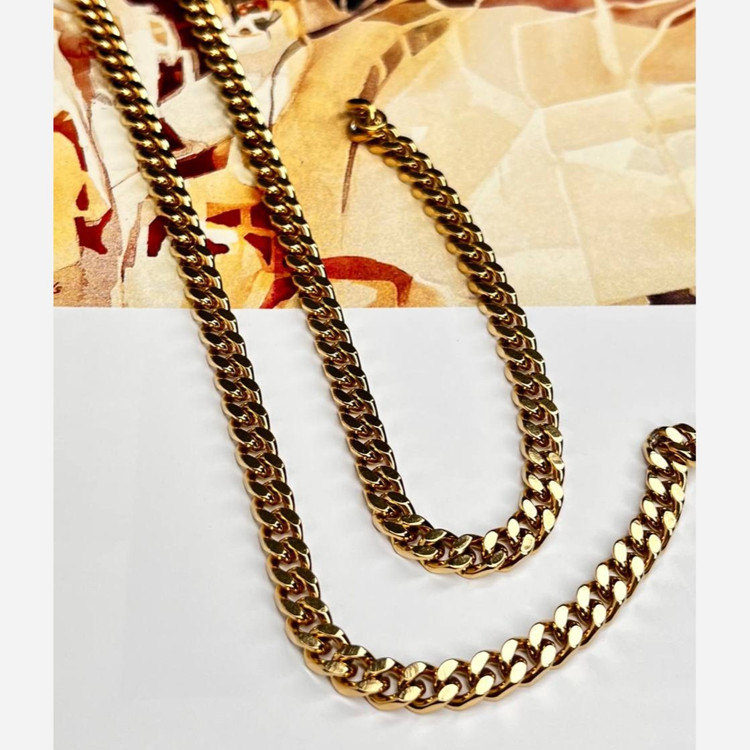 گردنبند مردانه مدل کارتیه Cartier جنس استیل عیار 316 رنگ ثابت کد ztk (پس کرایه)