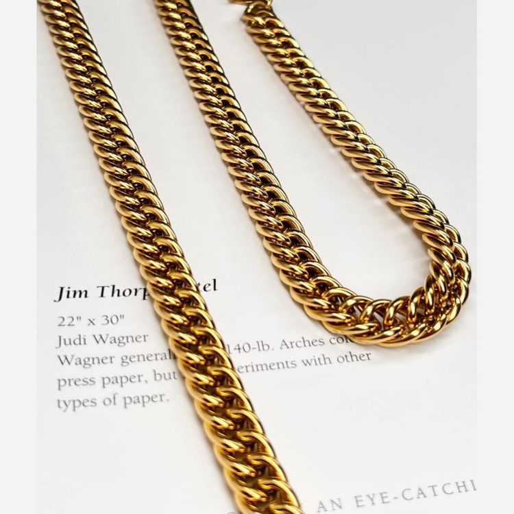 گردنبند مردانه مدل کارتیه Cartier جنس استیل عیار 316 رنگ ثابت کد ztk (پس کرایه)