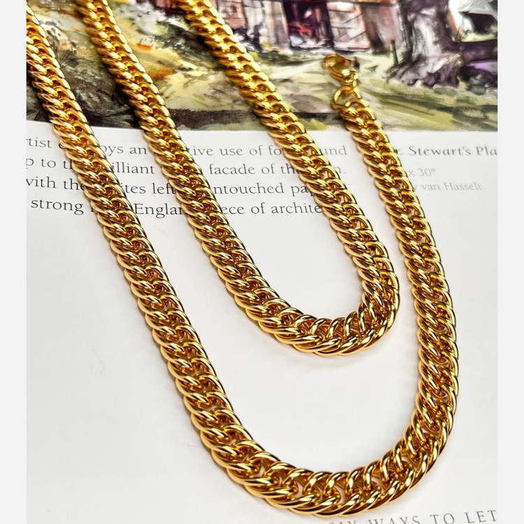 گردنبند مردانه مدل کارتیه Cartier جنس استیل عیار 316 رنگ ثابت کد ztk (پس کرایه)