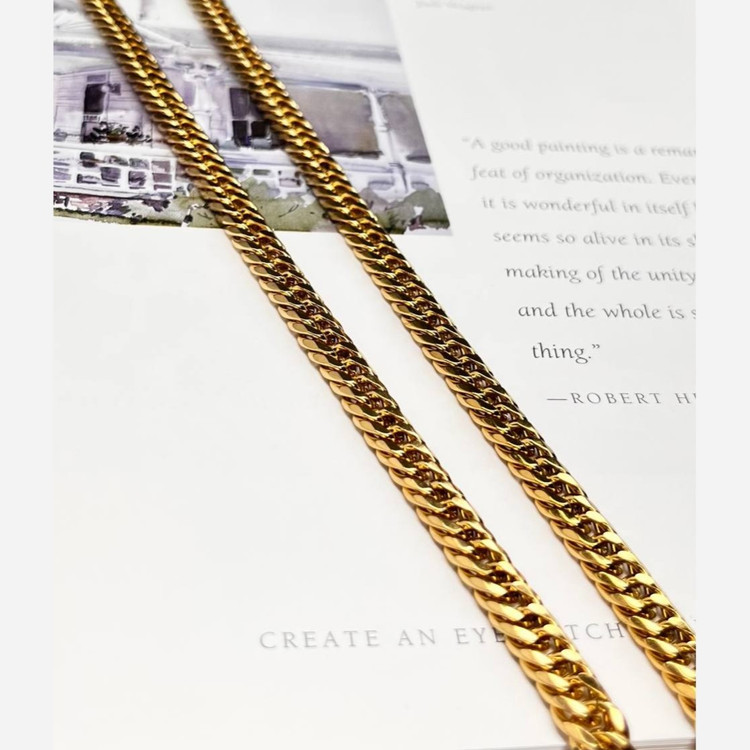 گردنبند مردانه طرح کارتیه Cartier جنس استیل عیار 316 رنگ ثابت کد ztk (پس کرایه)