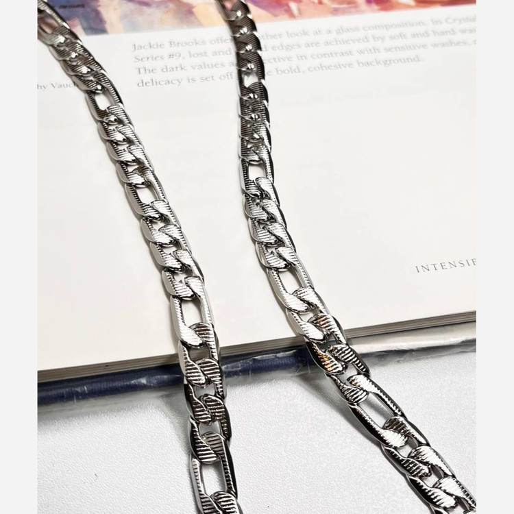 گردنبند مردانه طرح کارتیه Cartier جنس استیل عیار 316 رنگ ثابت کد ztk (پس کرایه)