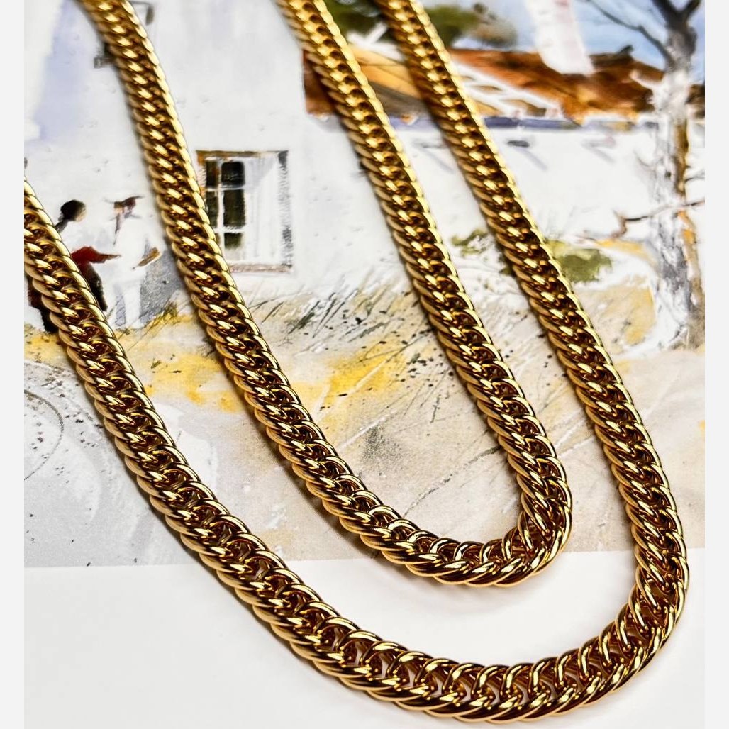 گردنبند مردانه طرح  کارتیه  Cartier جنس استیل عیار 316 رنگ ثابت کد ztk (پس کرایه)