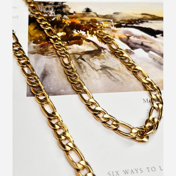 گردنبند مردانه طرح کارتیه Cartier جنس استیل عیار 316 رنگ ثابت کد ztk (پس کرایه)