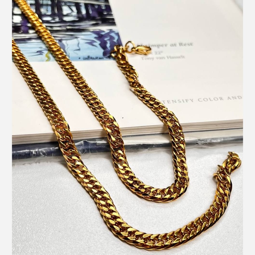 گردنبند مردانه طرح کارتیه Cartier جنس استیل عیار 316 رنگ ثابت کد  ztk (پس کرایه)