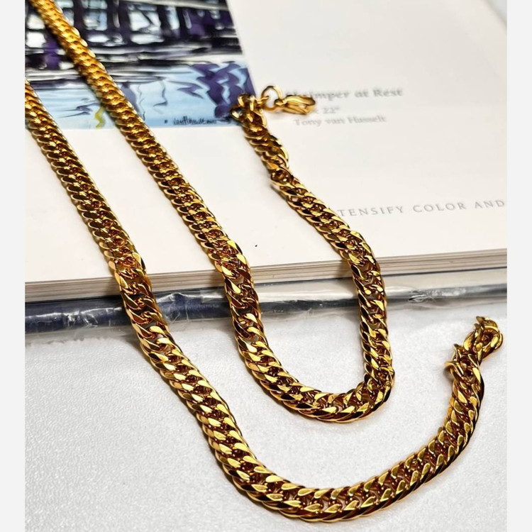 گردنبند مردانه طرح کارتیه Cartier جنس استیل عیار 316 رنگ ثابت کد ztk (پس کرایه)