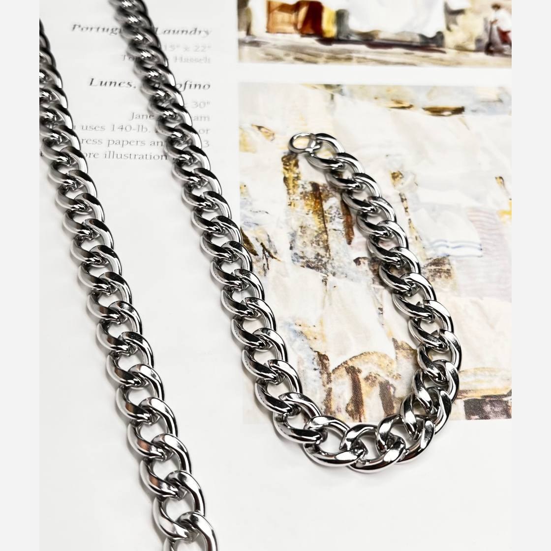گردنبند مردانه طرح کارتیه Cartier استیل عیار 316 رنگ ثابت کد ztk (پس کرایه)