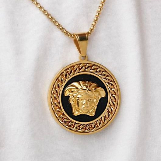 گردنبند های اسپرت طرح ورساچه Versace نگین کاری شده رنگ ثابت کد zsm (پس کرایه)