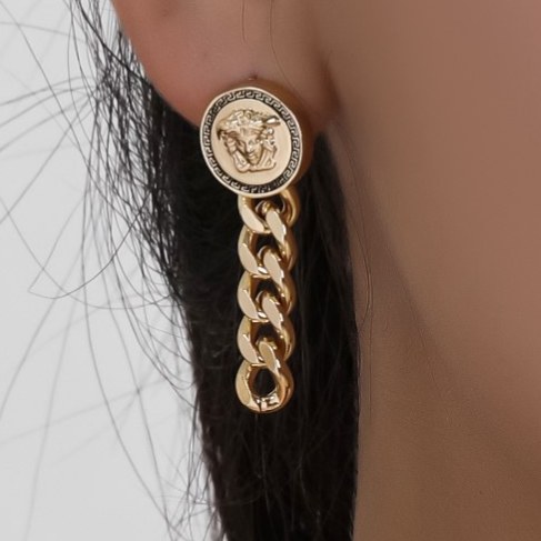 ست گردنبند و گوشواره و دستبند زنانه طرح ورساچه Versace رنگ ثابت کد zmp (پس کرایه)