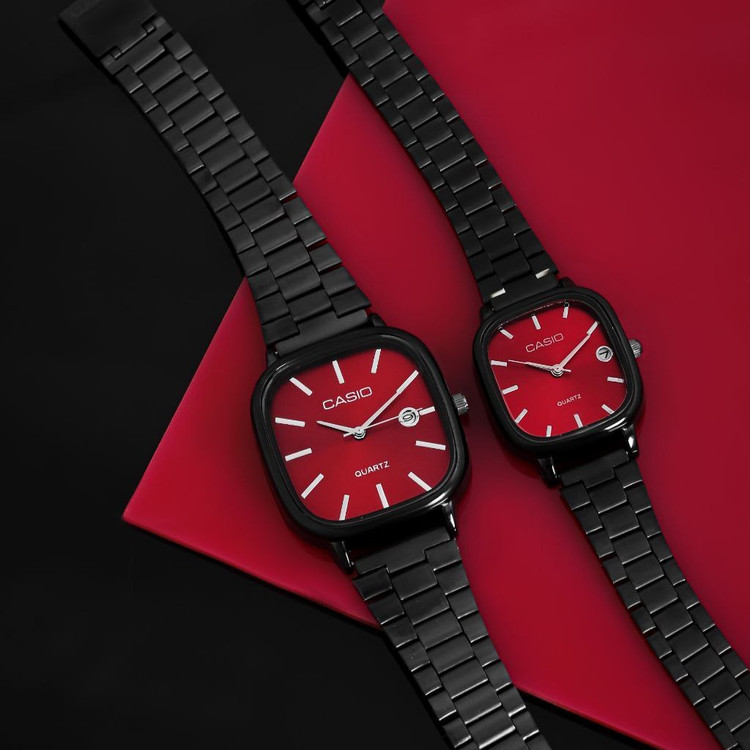 ساعت کاسیو Casio اسپرت استیل تقویم دار و دارای تنظیم بند ساعت رنگ ثابت کد zmp (پس کرایه)