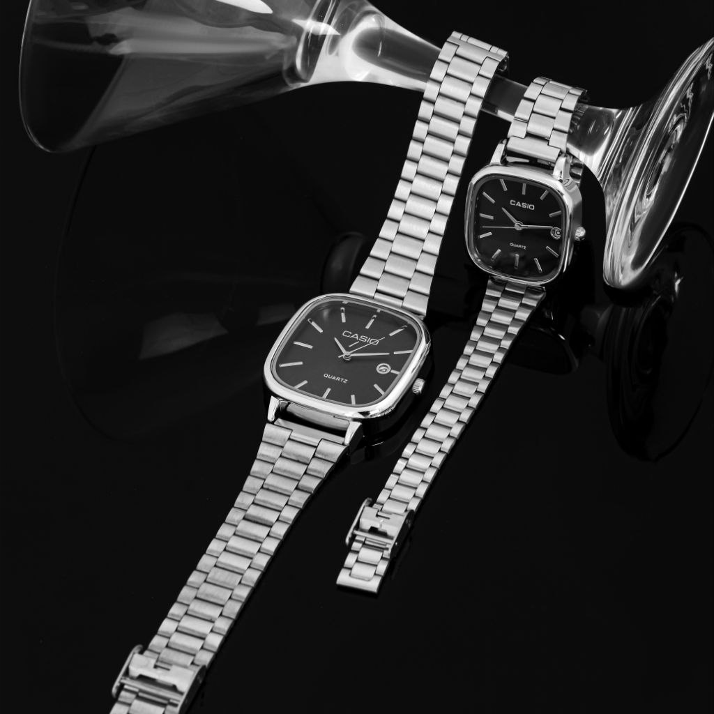 ساعت کاسیو Casio اسپرت استیل تقویم دار و دارای تنظیم بند ساعت رنگ ثابت کد zmp (پس کرایه)