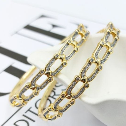 دستبند زنانه طرح تیفانی Tiffany نگین کاری شده سایز freesize رنگ ثابت کد zmp (پس کرایه)