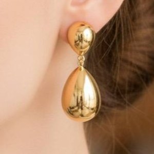 گوشواره زنانه طرح قطره آب رنگ کاملا ثابت کد zgy (پس کرایه)