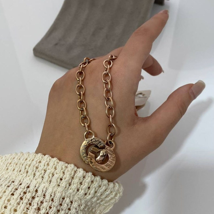 گردنبند زنانه طرح کارتیه Cartier فری سایز Freesize رنگ کاملا ثابت کد tj (پس کرایه)