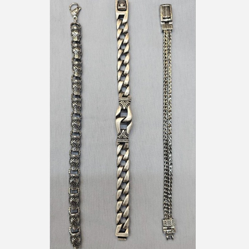 دستبند مردانه طرح کروم هارتز و ویتالی و کارتیه Cartier جنس استیل عیار 316 کیفیت عالی کد ar (پس کرایه)