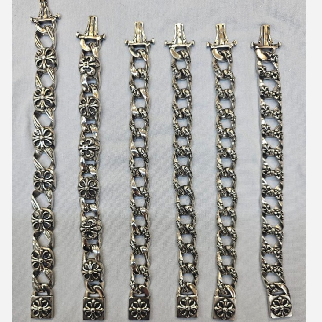 دستبند مردانه طرح کروم هارتز و کارتیه و ویتالی جنس استیل عیار 316 کیفیت عالی کد ar (پس کرایه)