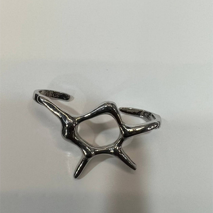 گوشواره استیل مدل فیک مینیمال رنگ ثابت کد sf (پس کرایه)