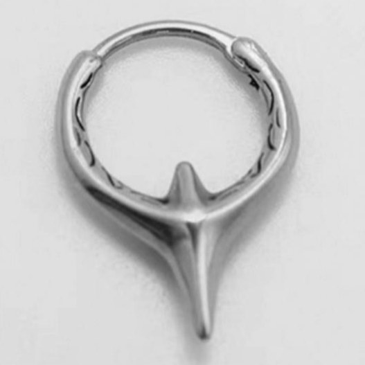 گوشواره استیل مدل حلقه ای اسپرت رنگ ثابت کد sf (پس کرایه)