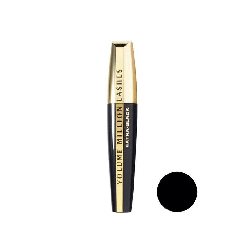 ریمل حجم دهنده لورآل مدل Volume Million Lashes Extra Black حجم 10 میلیلیتر