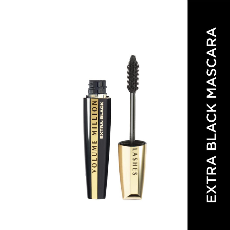 ریمل حجم دهنده لورآل مدل Volume Million Lashes Extra Black حجم 10 میلیلیتر