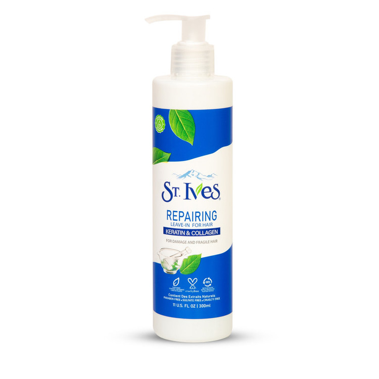 ماسک مو اس تی.ایوز مدل REPAIRING سری KERATIN COLLAGEN حجم 300 میلی لیتر