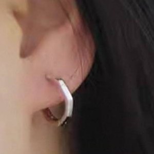 گوشواره استیل حلقه ای طرح هندسی کد sf (پس کرایه)