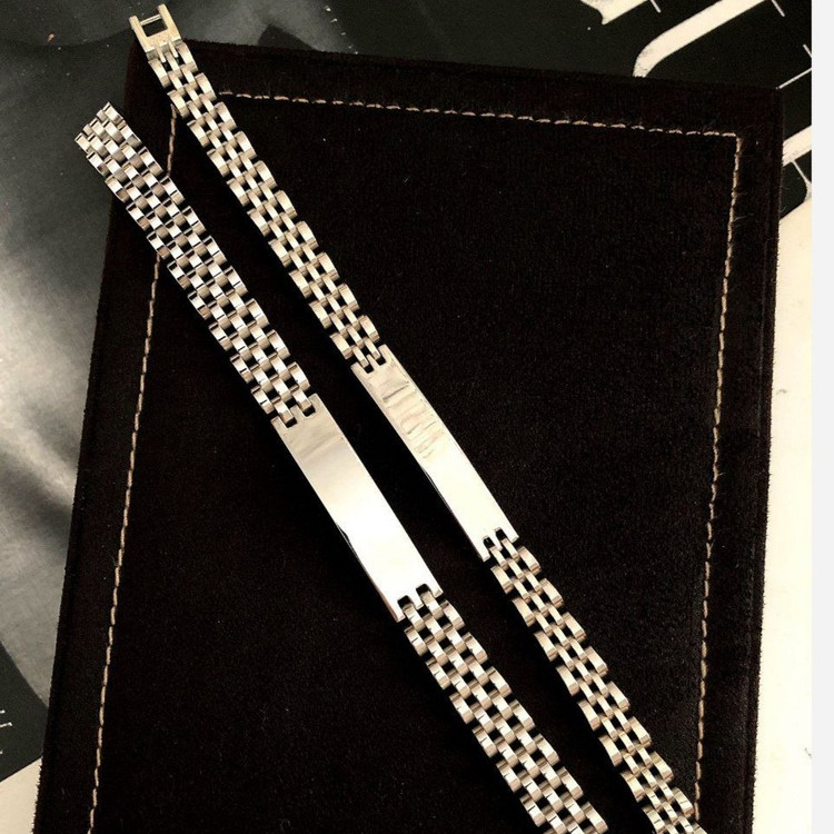 دستبند استیل زنانه طرح رولکس Rolex رنگ کاملا ثابت کد mh (پس کرایه)