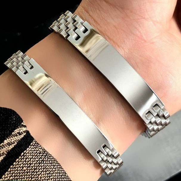 دستبند استیل زنانه طرح رولکس Rolex رنگ کاملا ثابت کد mh (پس کرایه)