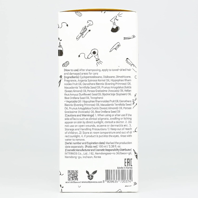 روغن آرگان الیزاوکا مدل CER-100 Muscle Essence مناسب برای موهای مجعد و فر حجم 100 میلیلیتر