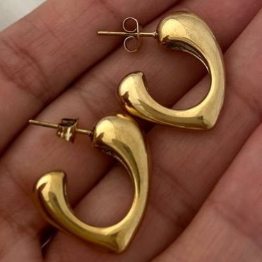 گوشواره استیل زنانه طرح مینیمال تنوع طرح رنگ ثابت و ضد حساسیت کد tj (پس کرایه)