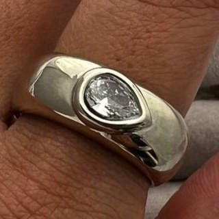 انگشتر استیل زنانه طرح کوپر رنگ ثابت کد tj (پس کرایه)