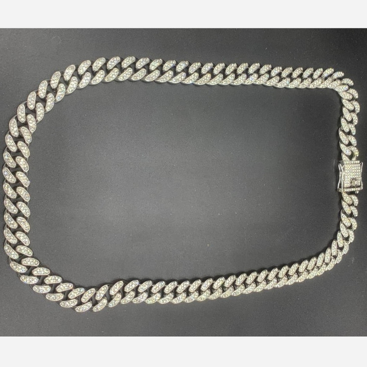 گردنبند و آویز طرح جواهری 60 سانتی طرح فول نگین CHAIN رنگ ثابت کد el (پس کرایه)