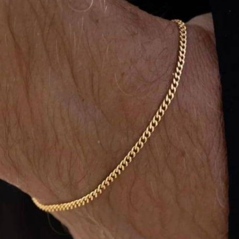 دستبند استیل مردانه طرح زنجیری کارتیر ریز رنگ ثابت کد gy (پس کرایه)