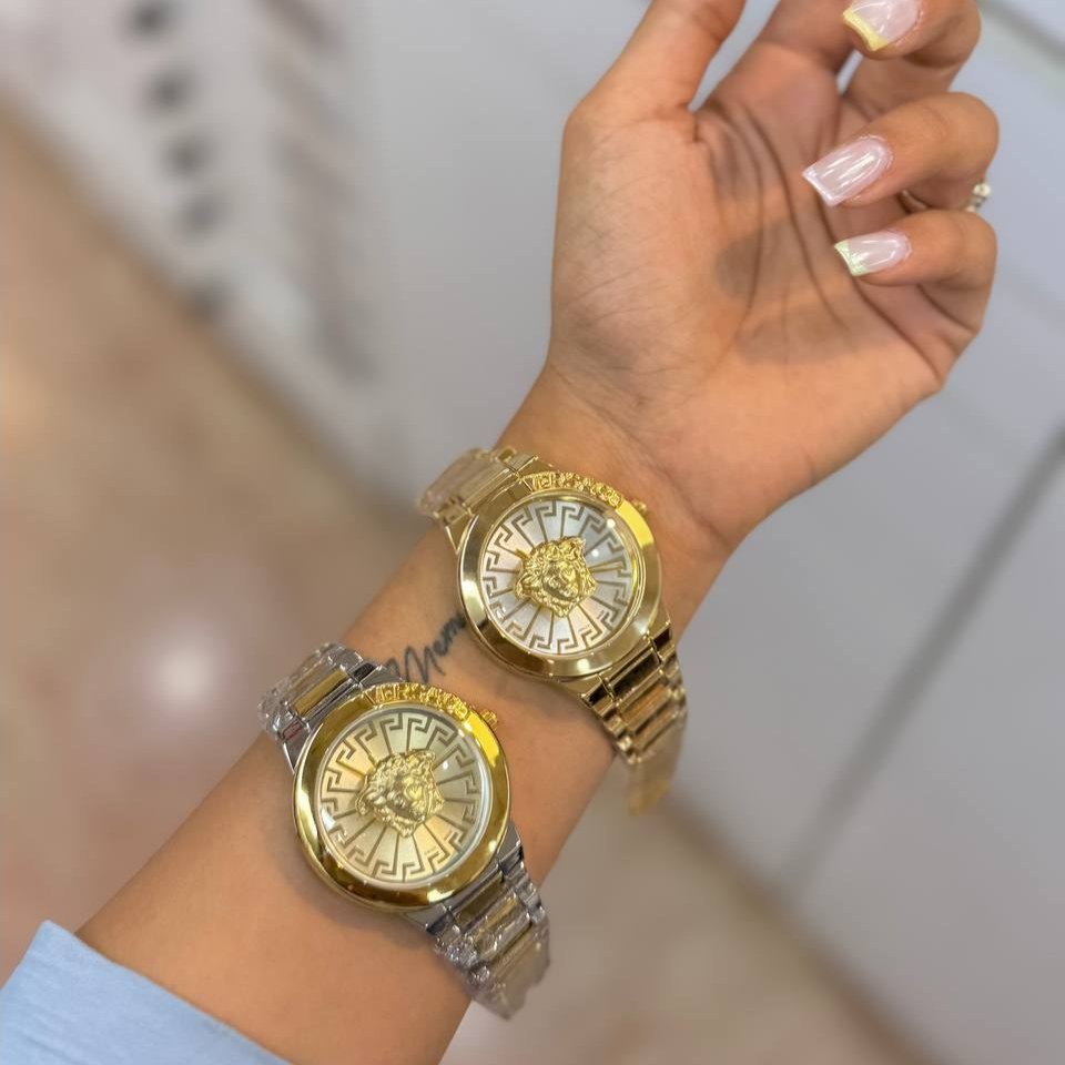 ساعت مچی استیل مردانه طرح ورساچ Versace تنوع رنگ رنگ ثابت کد sm (پس کرایه)