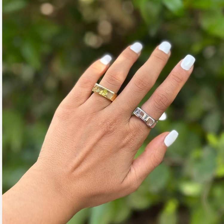 انگشتر استیل زنانه طرح کارتیر Cartier رنگ ثابت کد sm (پس کرایه)