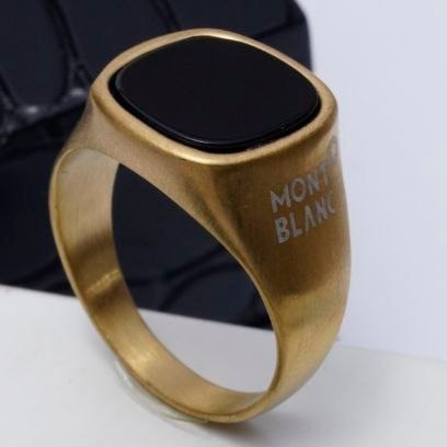 انگشتر استیل مردانه طرح مونت بلنک Mont blanc رنگ ثابت و ضد حساسیت کد mp (پس کرایه)